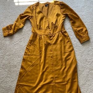 Jcrew gold dress
